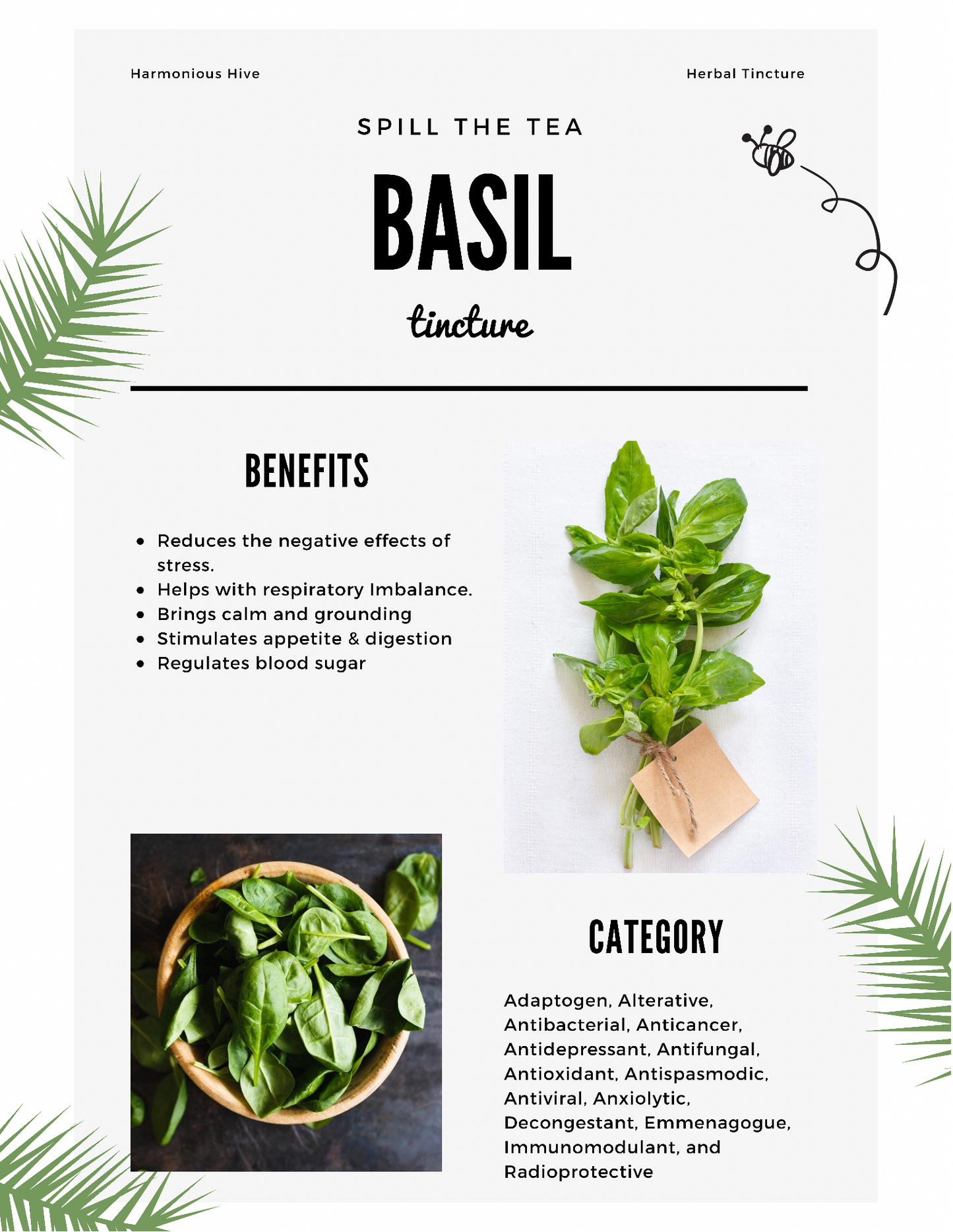 Basil Herbal Tincture