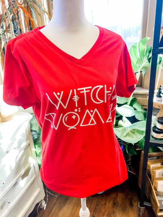 T-Shirt | Witchy Woman (Red - Ladies Large)